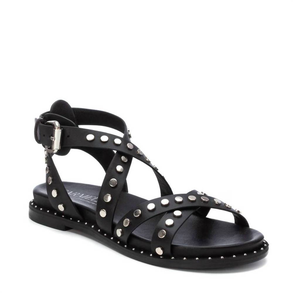 NEW XTI women's flat sandals in black - Picture 2 of 5